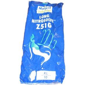 Sprjtehandsker - lang, Nitril