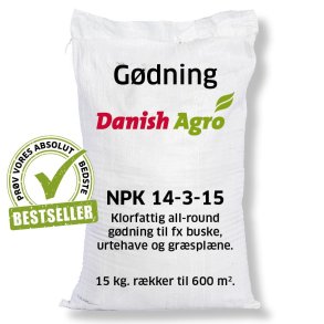 Havegdning - NPK 14-3-15 m/mikro - 15 KG