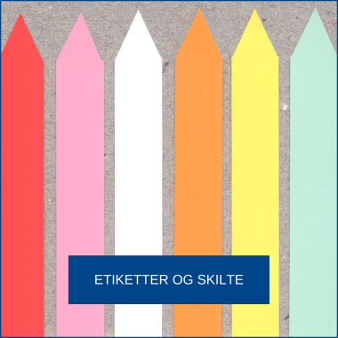 Etiketter og skilte