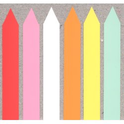 Stiketiket 140x20 mm, hvid - 1.000 stk