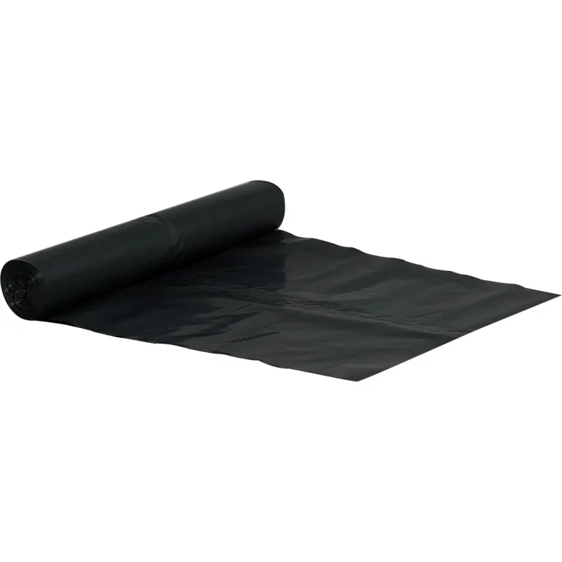 Affaldssk 70x110 cm 60 my - sort - 10 stk. per rulle